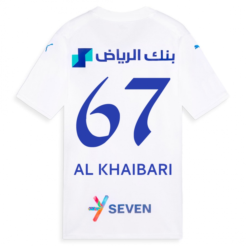 Női Mohammed Al-Khaibari #67 Fehér Idegenbeli Jersey 2023/24 Mez Póló Ing