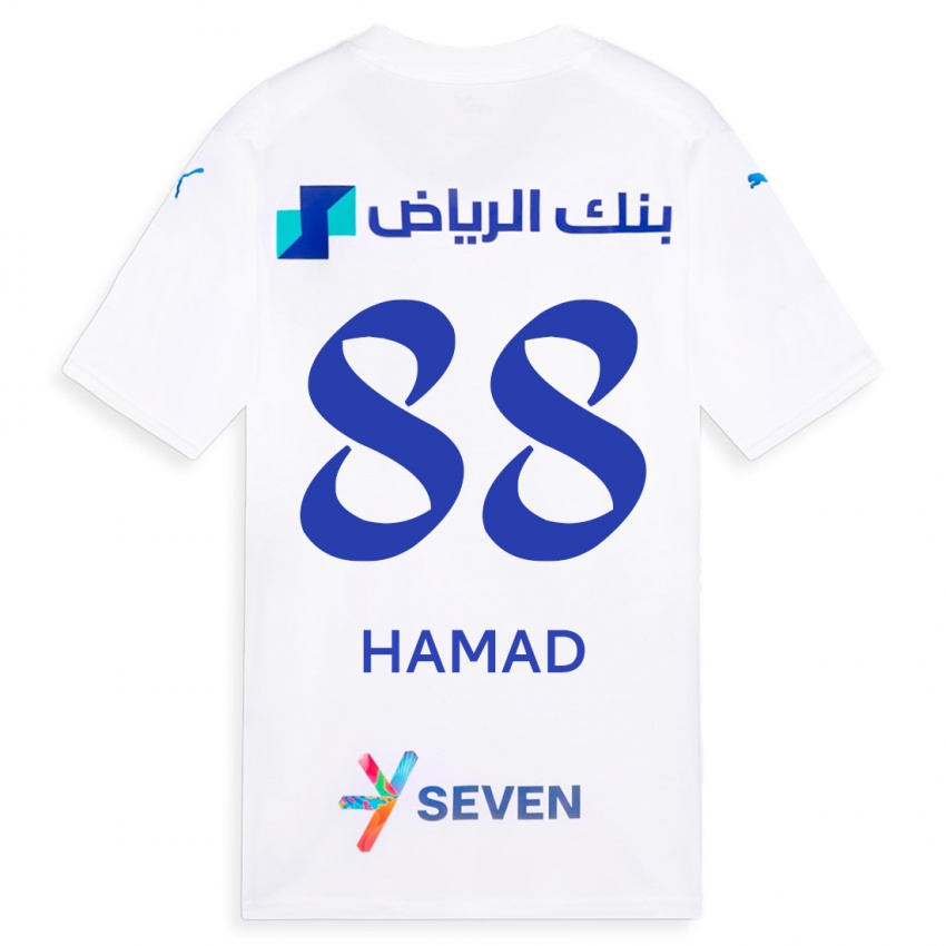 Női Hamad Al-Yami #88 Fehér Idegenbeli Jersey 2023/24 Mez Póló Ing