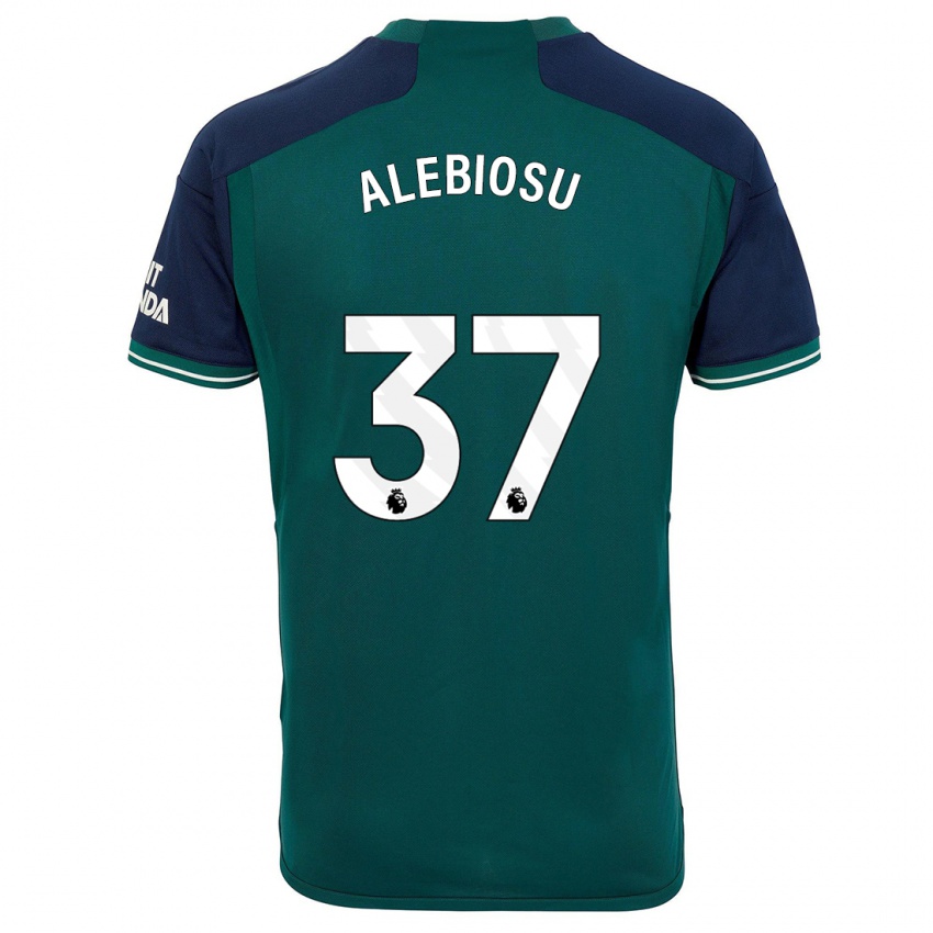 Női Ryan Alebiosu #37 Zöld Harmadik Számú Jersey 2023/24 Mez Póló Ing