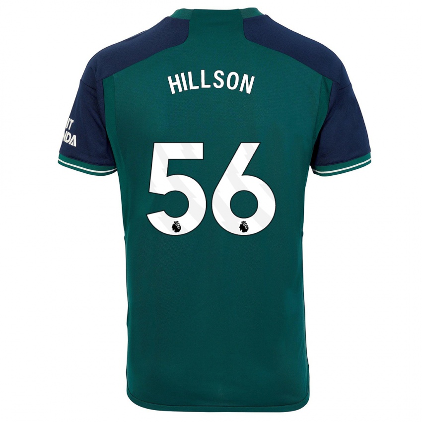 Női James Hillson #56 Zöld Harmadik Számú Jersey 2023/24 Mez Póló Ing