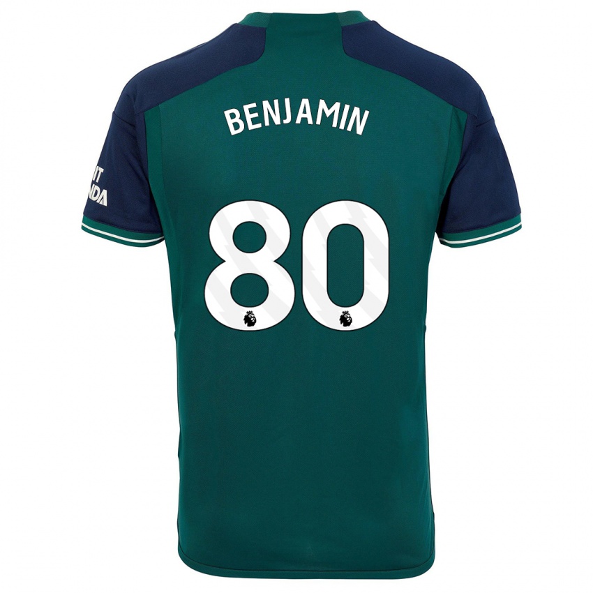 Női Omari Benjamin #80 Zöld Harmadik Számú Jersey 2023/24 Mez Póló Ing