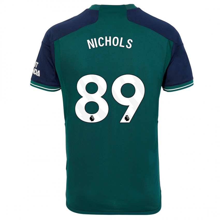 Női Josh Nichols #89 Zöld Harmadik Számú Jersey 2023/24 Mez Póló Ing