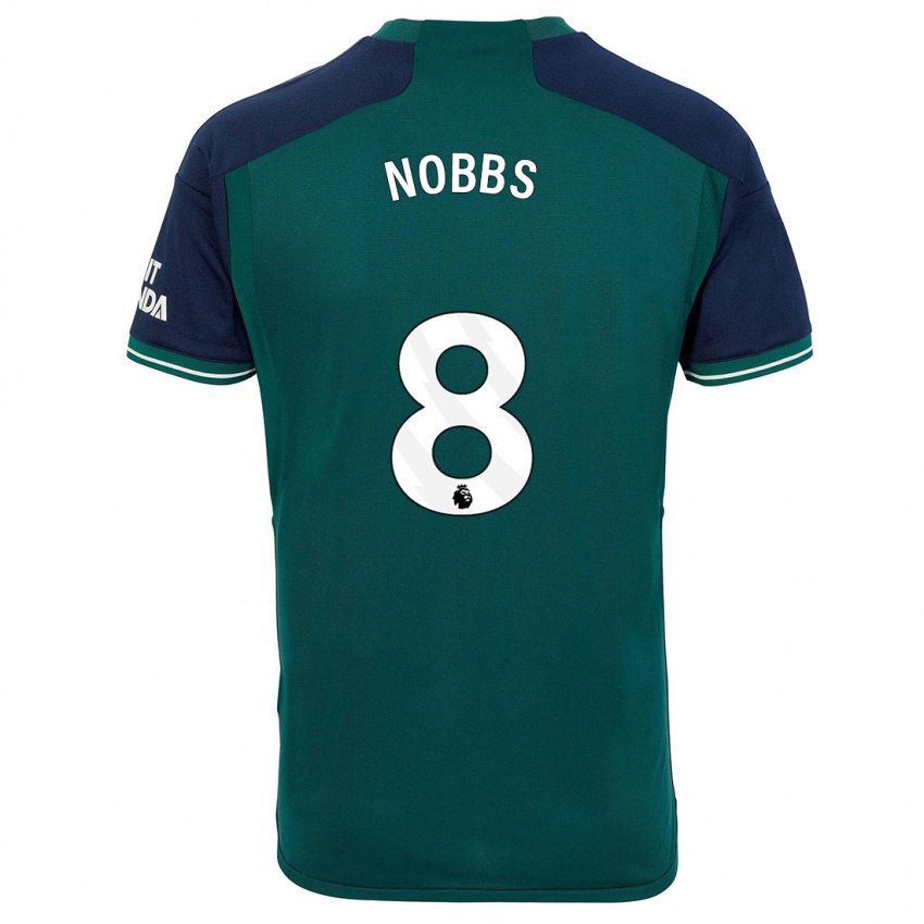 Női Nobbs #8 Zöld Harmadik Számú Jersey 2023/24 Mez Póló Ing