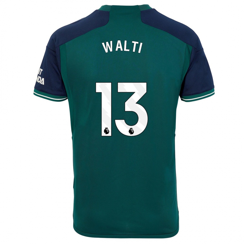 Női Lia Walti #13 Zöld Harmadik Számú Jersey 2023/24 Mez Póló Ing