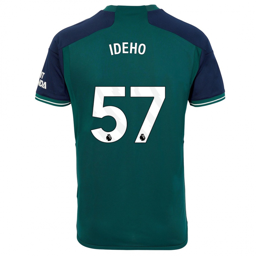 Női Joel Ideho #57 Zöld Harmadik Számú Jersey 2023/24 Mez Póló Ing