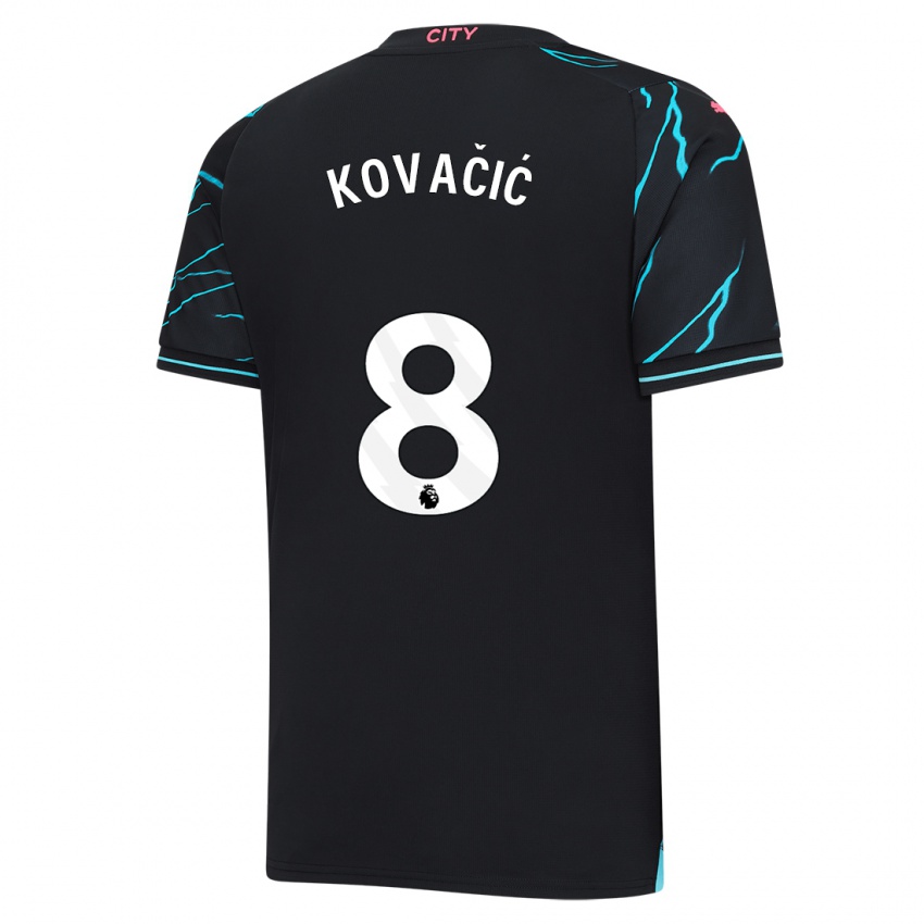 Női Mateo Kovacic #8 Sötétkék Harmadik Számú Jersey 2023/24 Mez Póló Ing