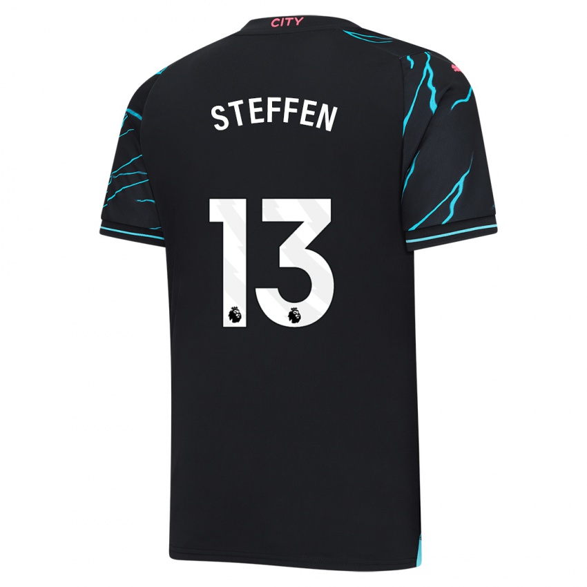 Női Zack Steffen #13 Sötétkék Harmadik Számú Jersey 2023/24 Mez Póló Ing