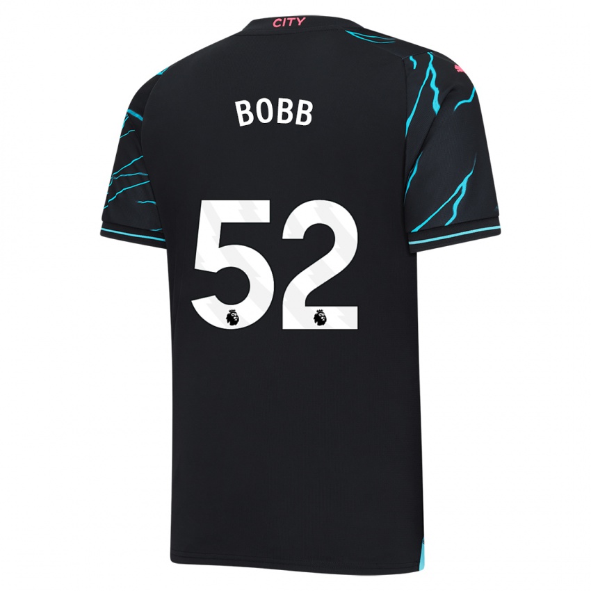 Női Oscar Bobb #52 Sötétkék Harmadik Számú Jersey 2023/24 Mez Póló Ing