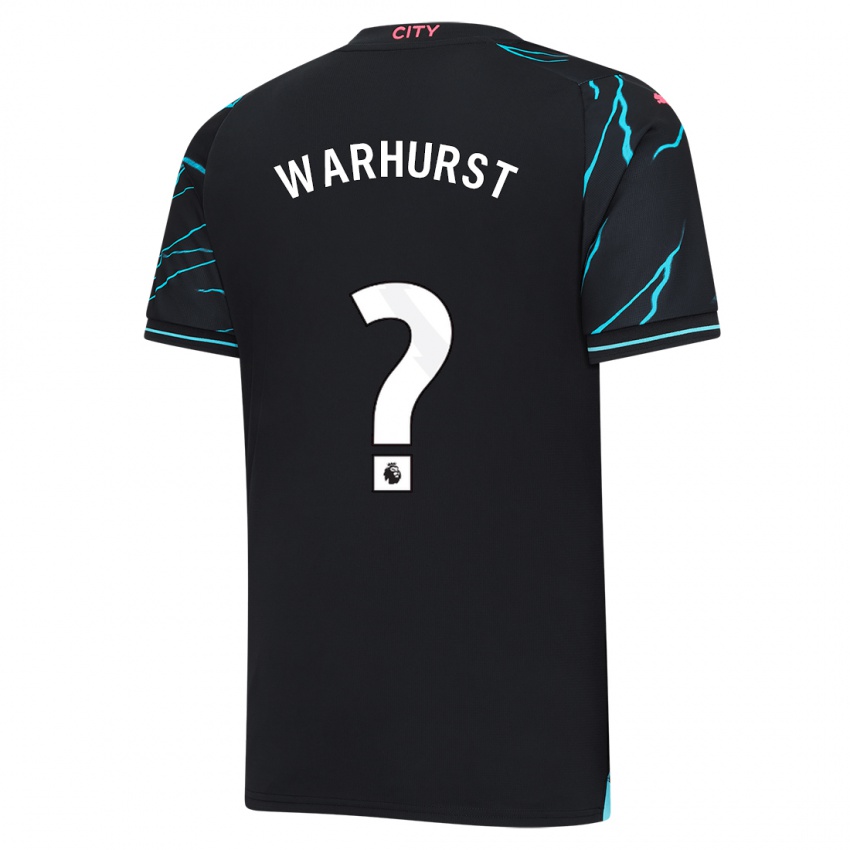 Női Matthew Warhurst #0 Sötétkék Harmadik Számú Jersey 2023/24 Mez Póló Ing