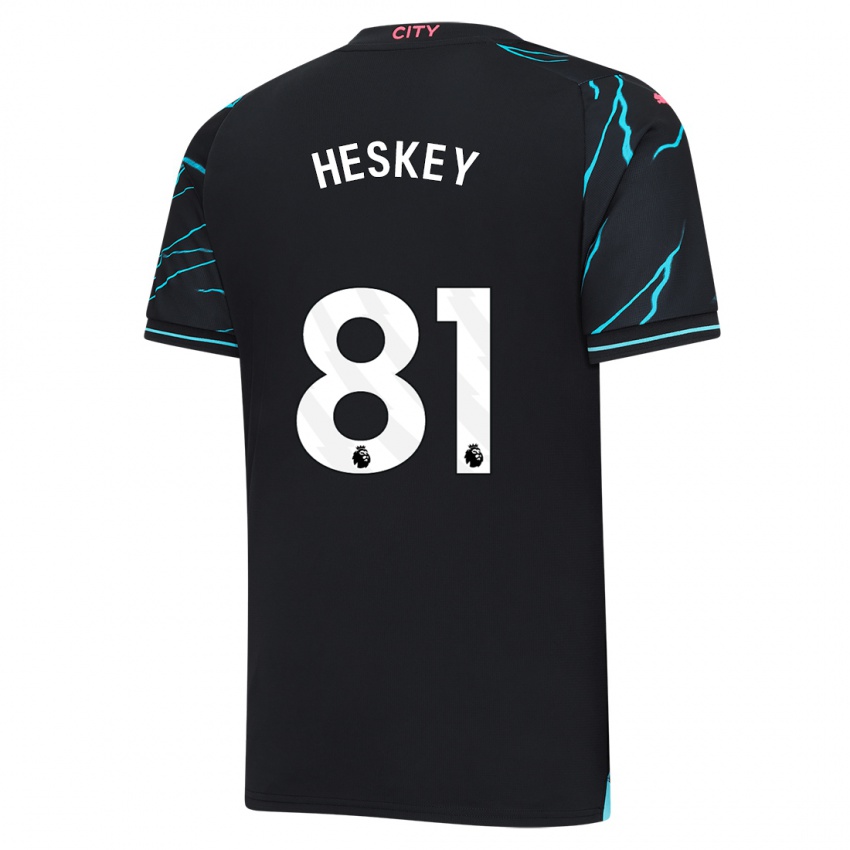 Női Jaden Heskey #81 Sötétkék Harmadik Számú Jersey 2023/24 Mez Póló Ing