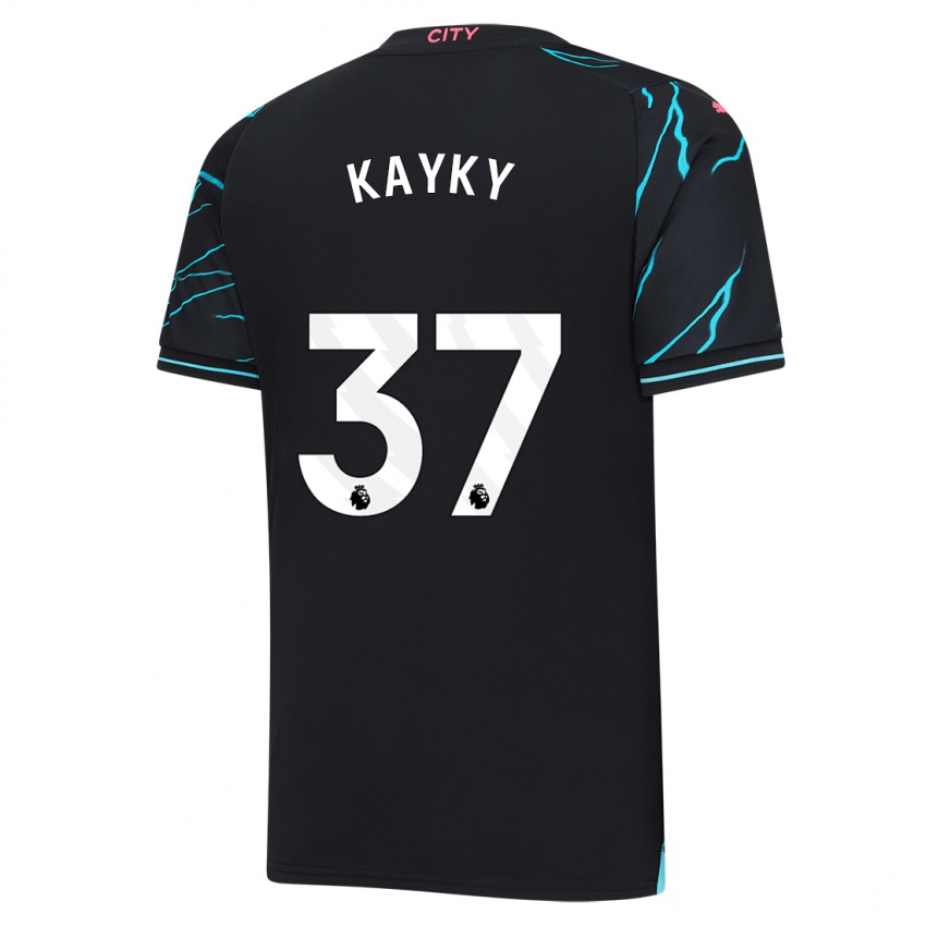 Női Kayky #37 Sötétkék Harmadik Számú Jersey 2023/24 Mez Póló Ing