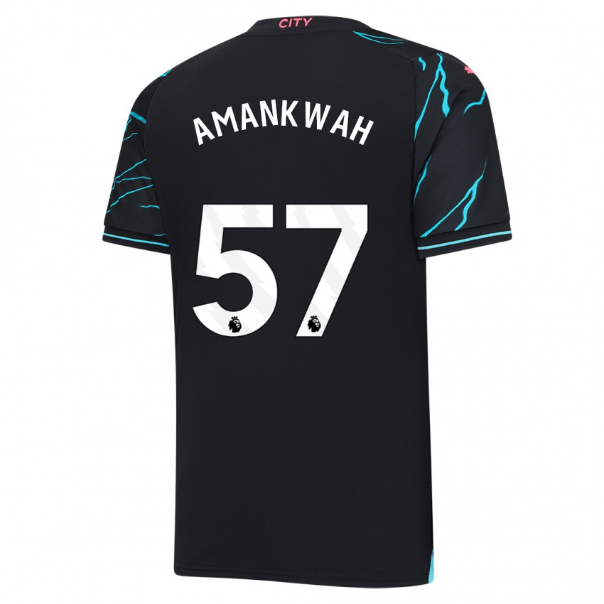 Női Yeboah Amankwah #57 Sötétkék Harmadik Számú Jersey 2023/24 Mez Póló Ing