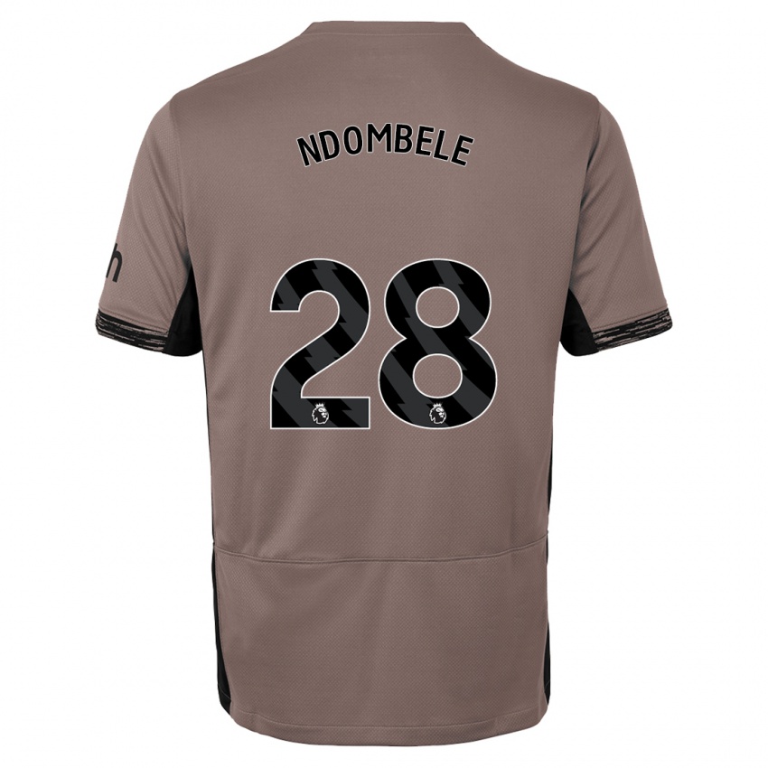 Női Tanguy Ndombele #28 Sötét Bézs Harmadik Számú Jersey 2023/24 Mez Póló Ing