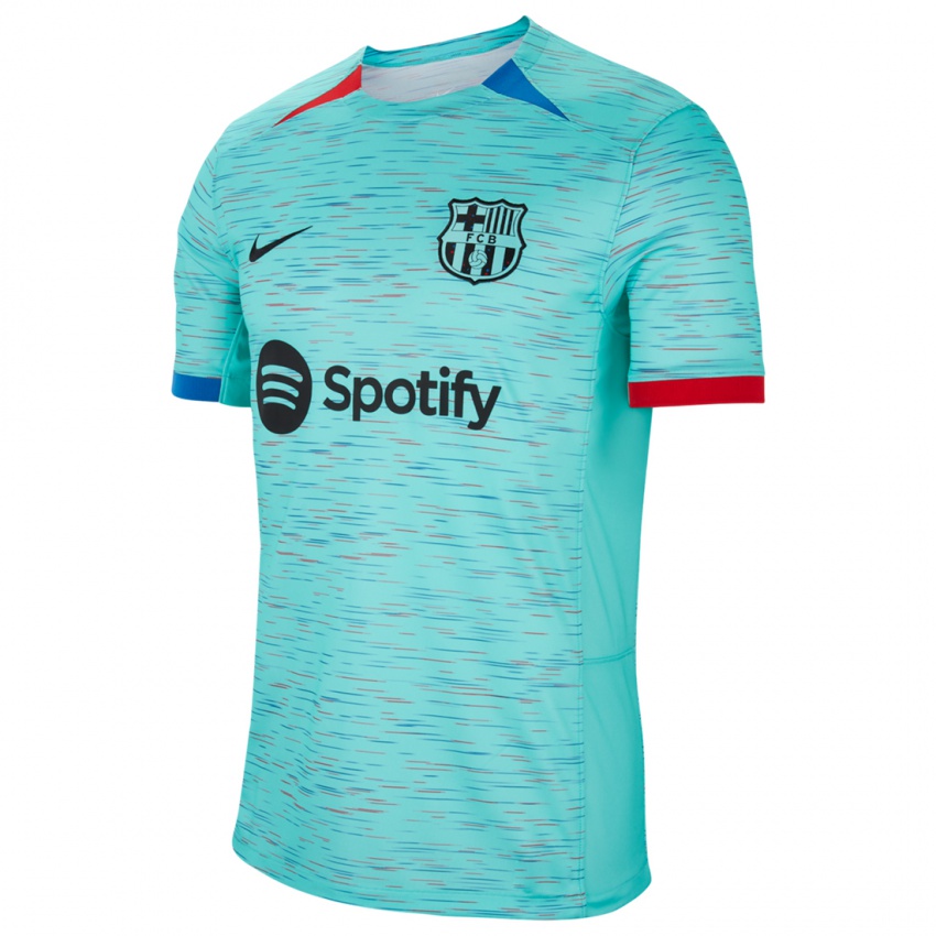 Női Xavi Moreno #0 Light Aqua Harmadik Számú Jersey 2023/24 Mez Póló Ing