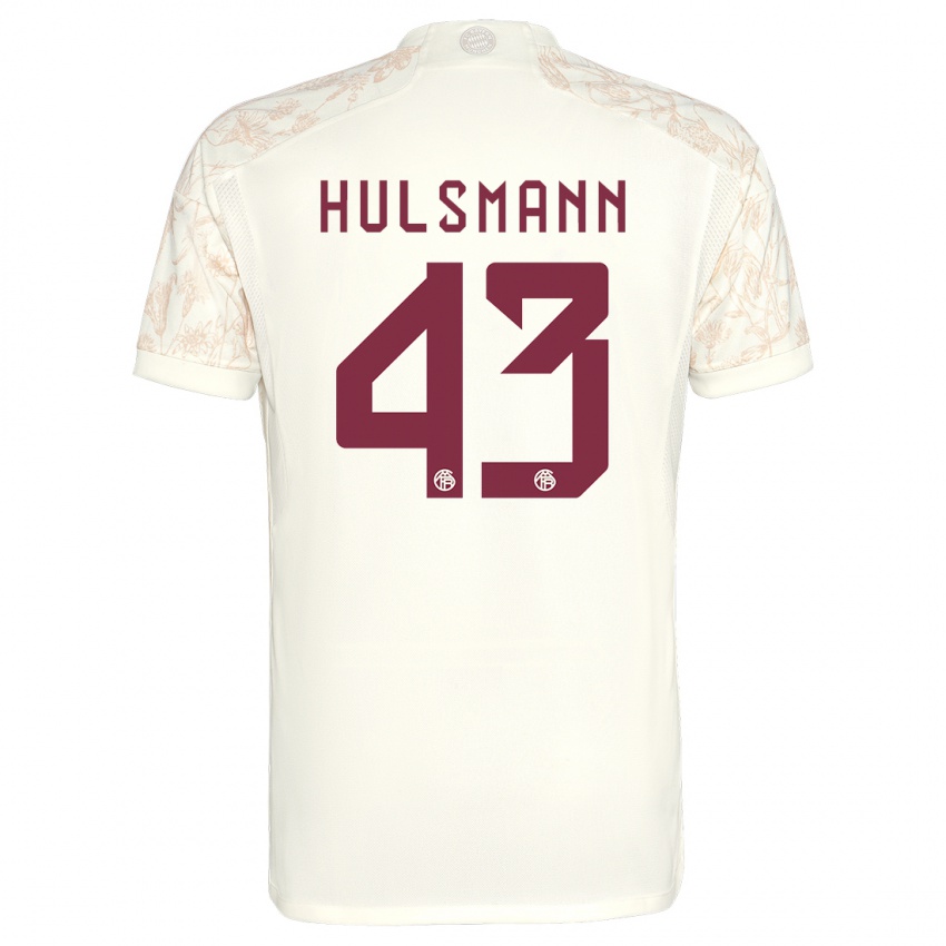 Női Tom Hulsmann #43 Törtfehér Harmadik Számú Jersey 2023/24 Mez Póló Ing