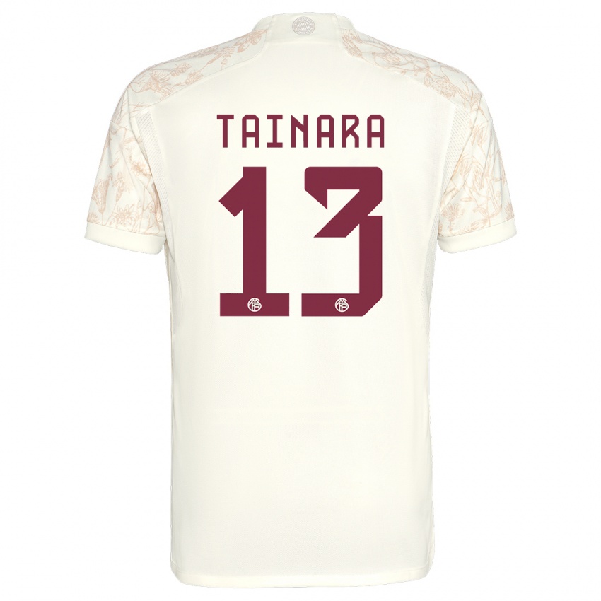 Női Tainara #13 Törtfehér Harmadik Számú Jersey 2023/24 Mez Póló Ing