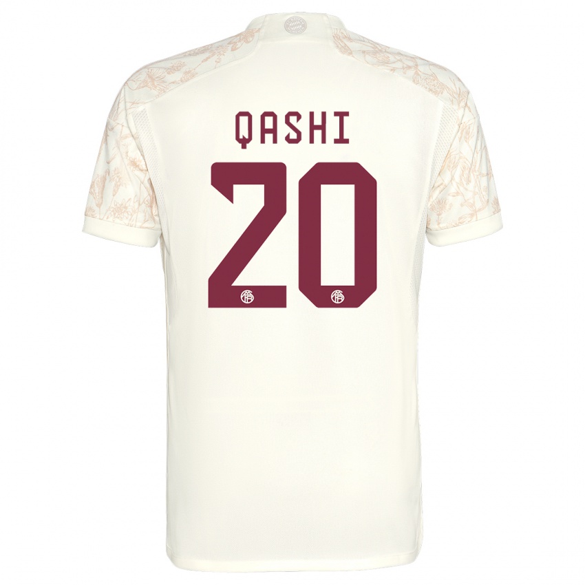 Női Yousef Qashi #20 Törtfehér Harmadik Számú Jersey 2023/24 Mez Póló Ing