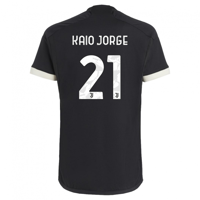 Női Kaio Jorge #21 Fekete Harmadik Számú Jersey 2023/24 Mez Póló Ing