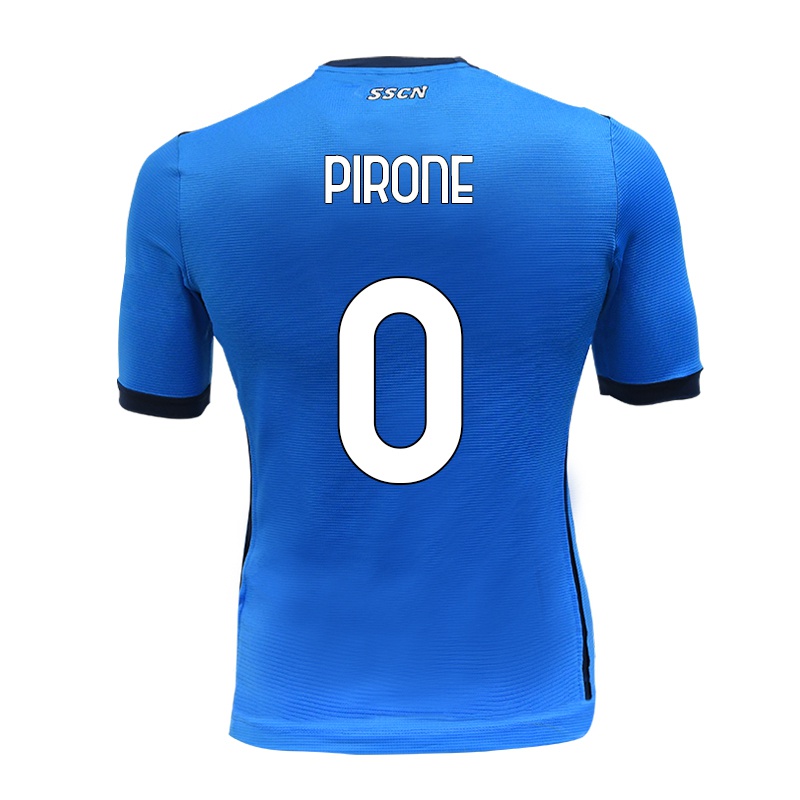 Gyermek Andrea Pirone #0 Kék Hazai Jersey 2021/22 Mez Póló Ing