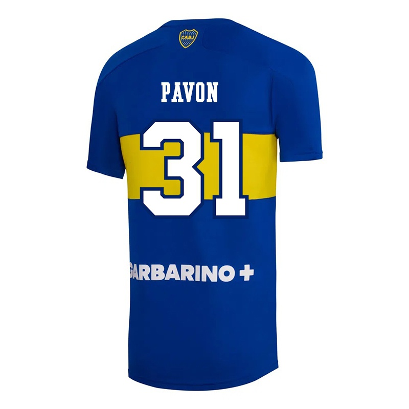 Gyermek Cristian Pavon #31 Királykék Hazai Jersey 2021/22 Mez Póló Ing