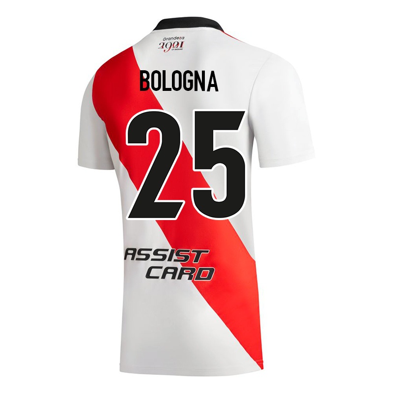 Gyermek Enrique Bologna #25 Fehér Hazai Jersey 2021/22 Mez Póló Ing