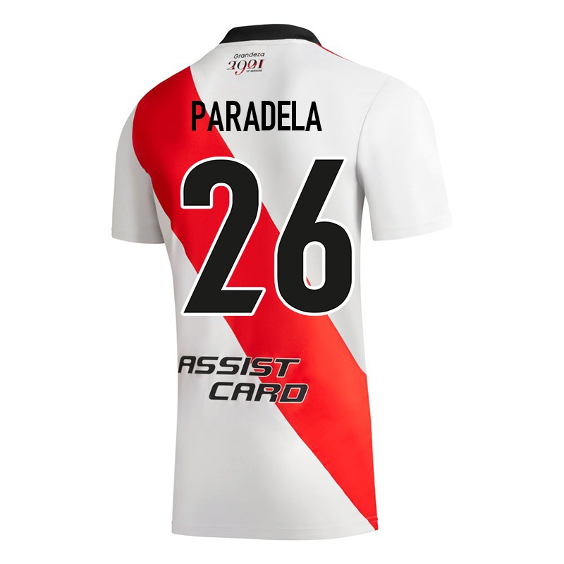 Gyermek Jose Paradela #26 Fehér Hazai Jersey 2021/22 Mez Póló Ing