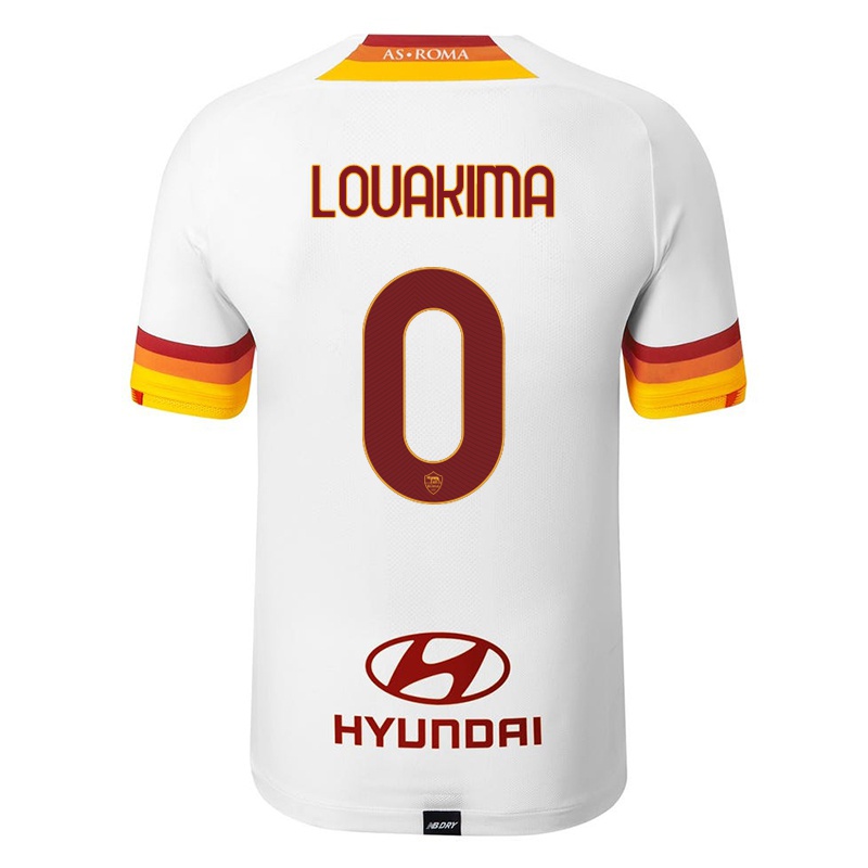 Gyermek Corentin Louakima #0 Fehér Idegenbeli Jersey 2021/22 Mez Póló Ing