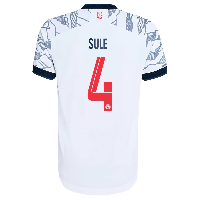 Gyermek Niklas Sule #4 Szurke Fehér Számú Jersey 2021/22 Mez Póló Ing