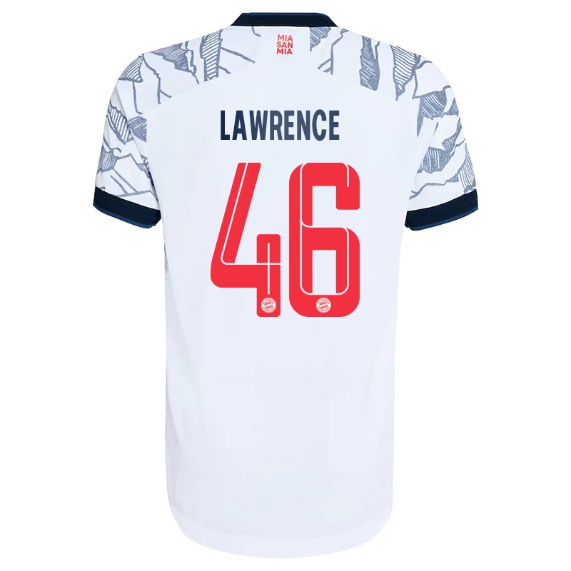 Gyermek Jamie Lawrence #46 Szurke Fehér Számú Jersey 2021/22 Mez Póló Ing