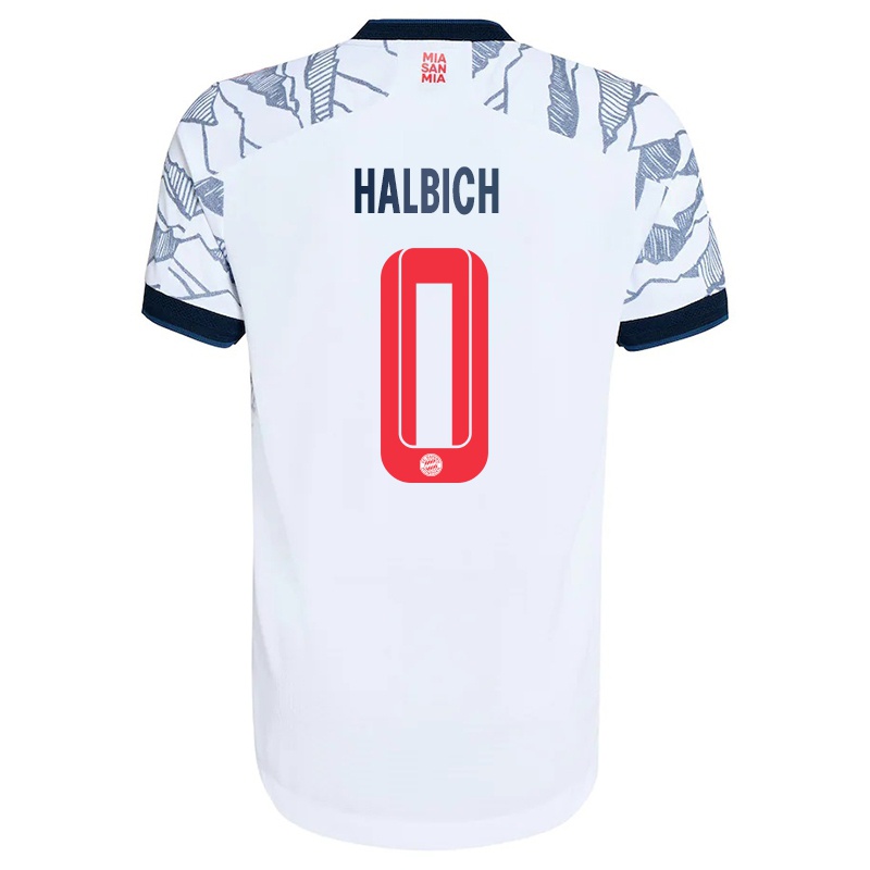 Gyermek David Halbich #0 Szurke Fehér Számú Jersey 2021/22 Mez Póló Ing