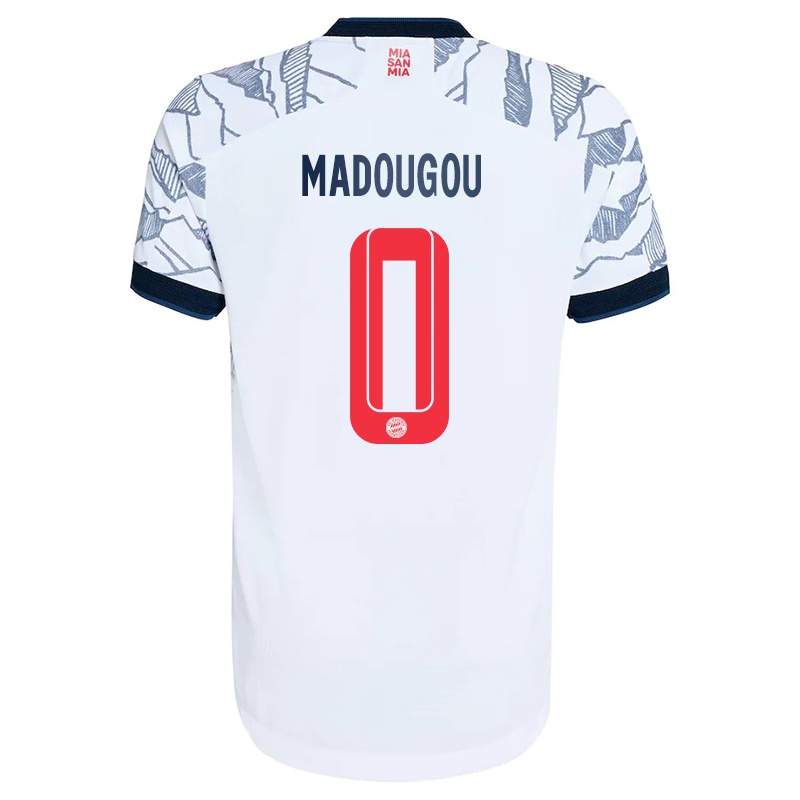 Gyermek Ibrahim Madougou #0 Szurke Fehér Számú Jersey 2021/22 Mez Póló Ing