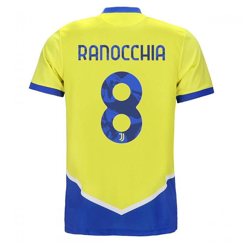 Gyermek Filippo Ranocchia #8 Kék Sárga Számú Jersey 2021/22 Mez Póló Ing