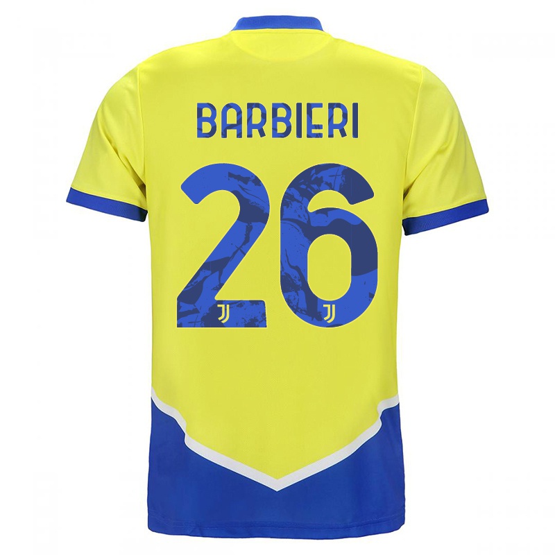 Gyermek Tommaso Barbieri #26 Kék Sárga Számú Jersey 2021/22 Mez Póló Ing