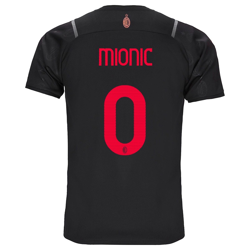 Gyermek Antonio Mionic #0 Fekete Számú Jersey 2021/22 Mez Póló Ing