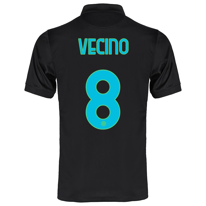 Gyermek Matias Vecino #8 Fekete Számú Jersey 2021/22 Mez Póló Ing