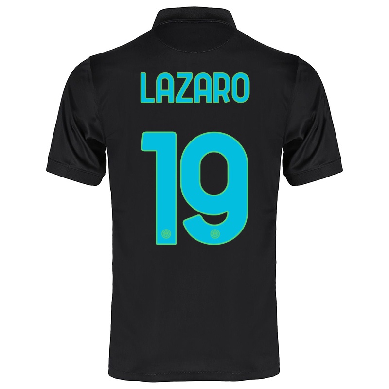 Gyermek Valentino Lazaro #19 Fekete Számú Jersey 2021/22 Mez Póló Ing