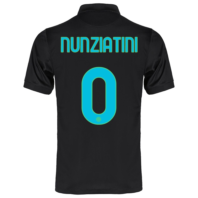 Gyermek Francesco Nunziatini #0 Fekete Számú Jersey 2021/22 Mez Póló Ing