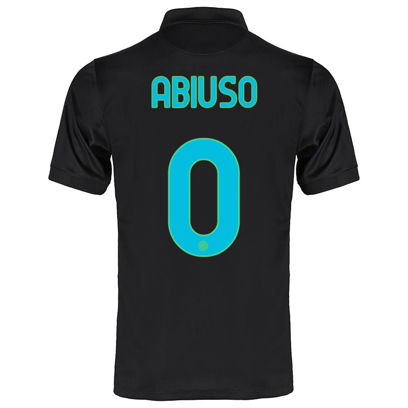 Gyermek Fabio Abiuso #0 Fekete Számú Jersey 2021/22 Mez Póló Ing
