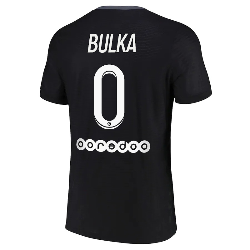 Gyermek Marcin Bulka #0 Fekete Számú Jersey 2021/22 Mez Póló Ing