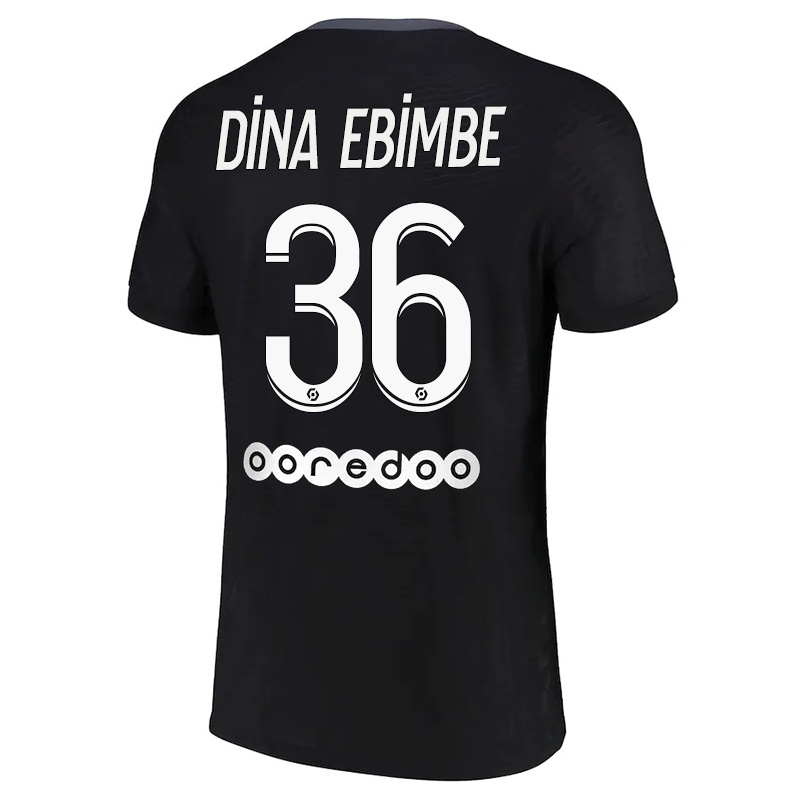 Gyermek Junior Dina Ebimbe #36 Fekete Számú Jersey 2021/22 Mez Póló Ing