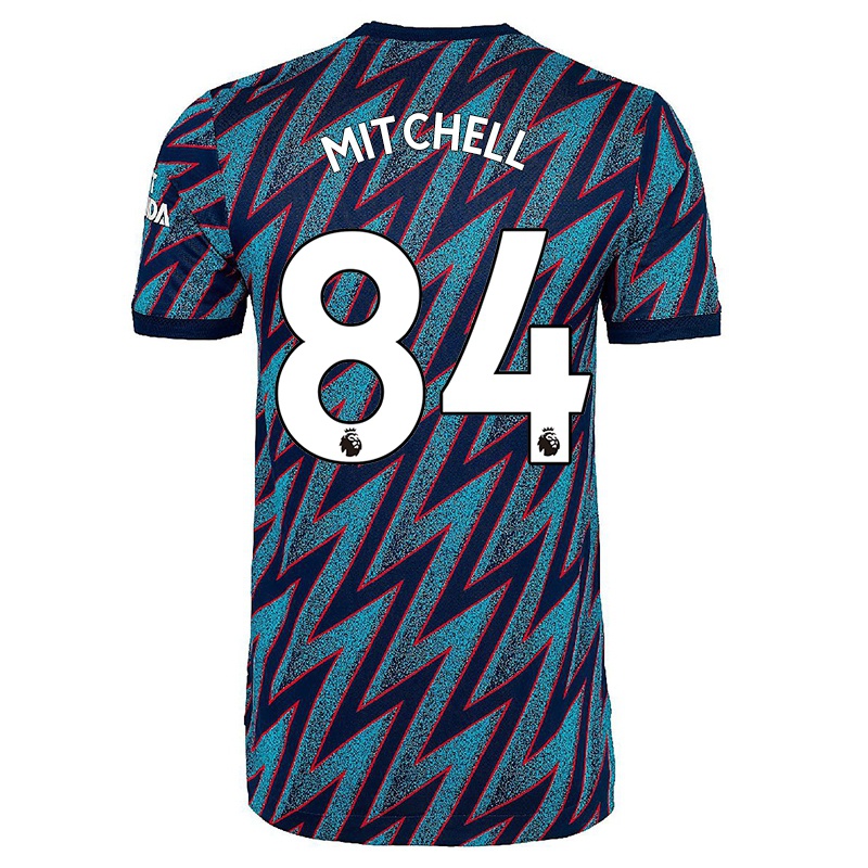 Gyermek Remy Mitchell #84 Kék Fekete Számú Jersey 2021/22 Mez Póló Ing