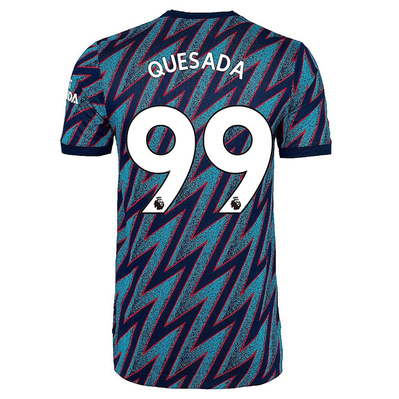 Gyermek Kristopher Quesada #99 Kék Fekete Számú Jersey 2021/22 Mez Póló Ing