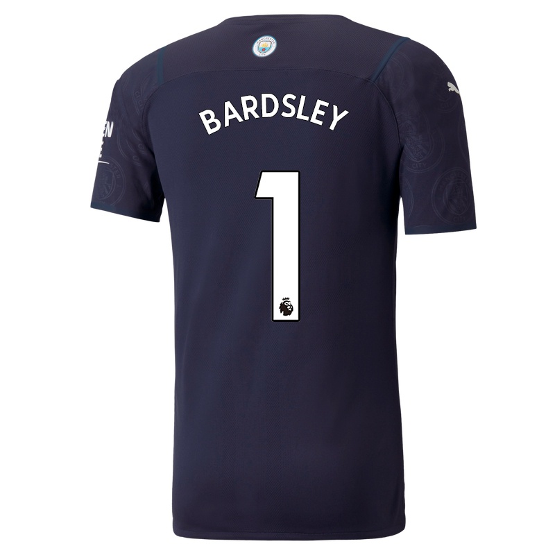 Gyermek Karen Bardsley #1 Sötétkék Számú Jersey 2021/22 Mez Póló Ing