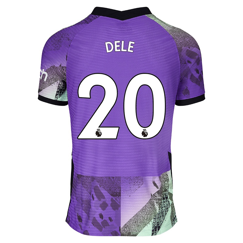 Gyermek Dele Alli #20 Ibolya Számú Jersey 2021/22 Mez Póló Ing