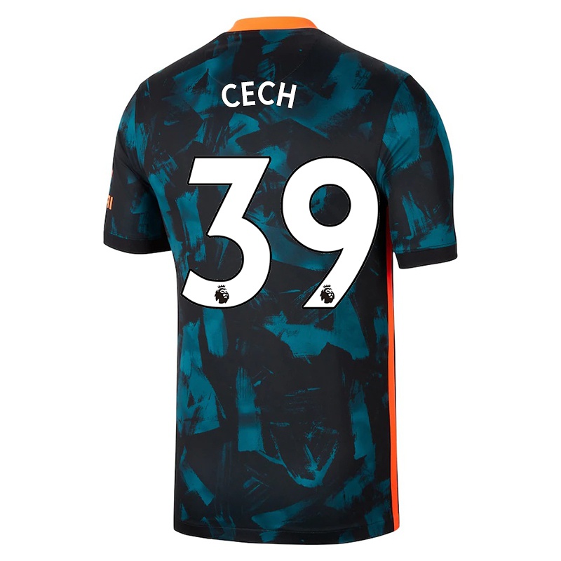 Gyermek Petr Cech #39 Sötétkék Számú Jersey 2021/22 Mez Póló Ing