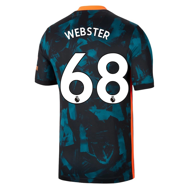 Gyermek Charlie Webster #68 Sötétkék Számú Jersey 2021/22 Mez Póló Ing