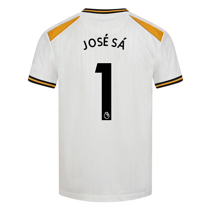 Gyermek Jose Sa #1 Fehér Sárga Számú Jersey 2021/22 Mez Póló Ing