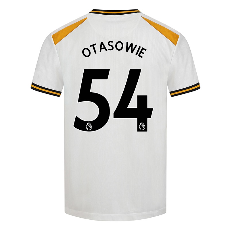 Gyermek Owen Otasowie #54 Fehér Sárga Számú Jersey 2021/22 Mez Póló Ing