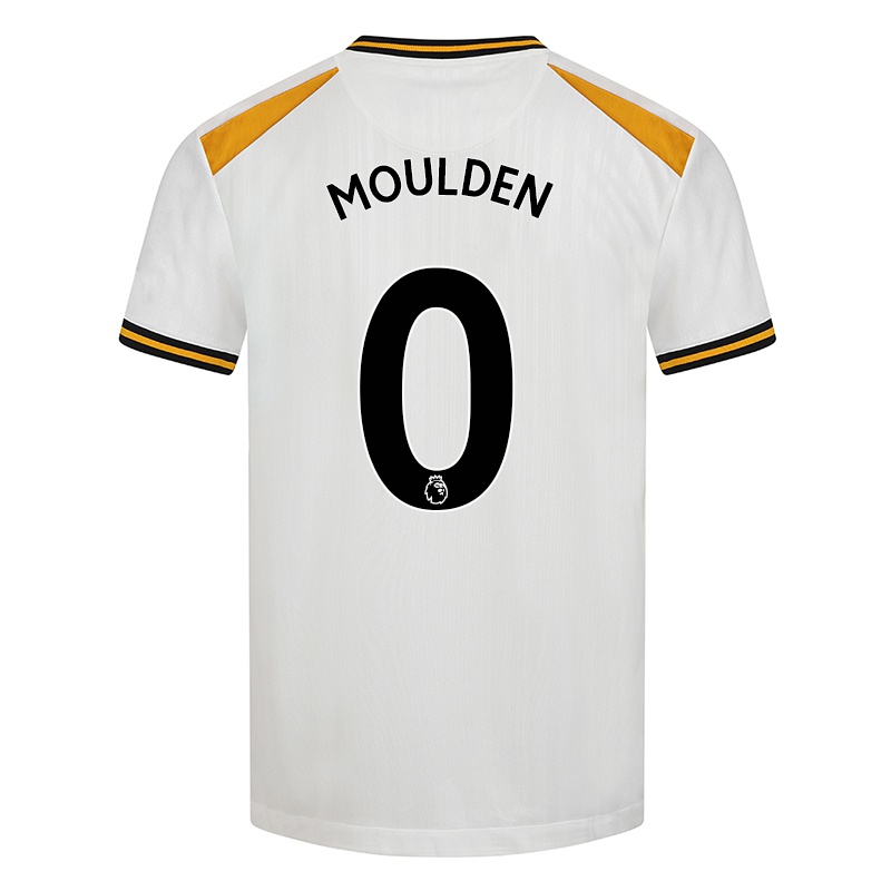 Gyermek Louie Moulden #0 Fehér Sárga Számú Jersey 2021/22 Mez Póló Ing