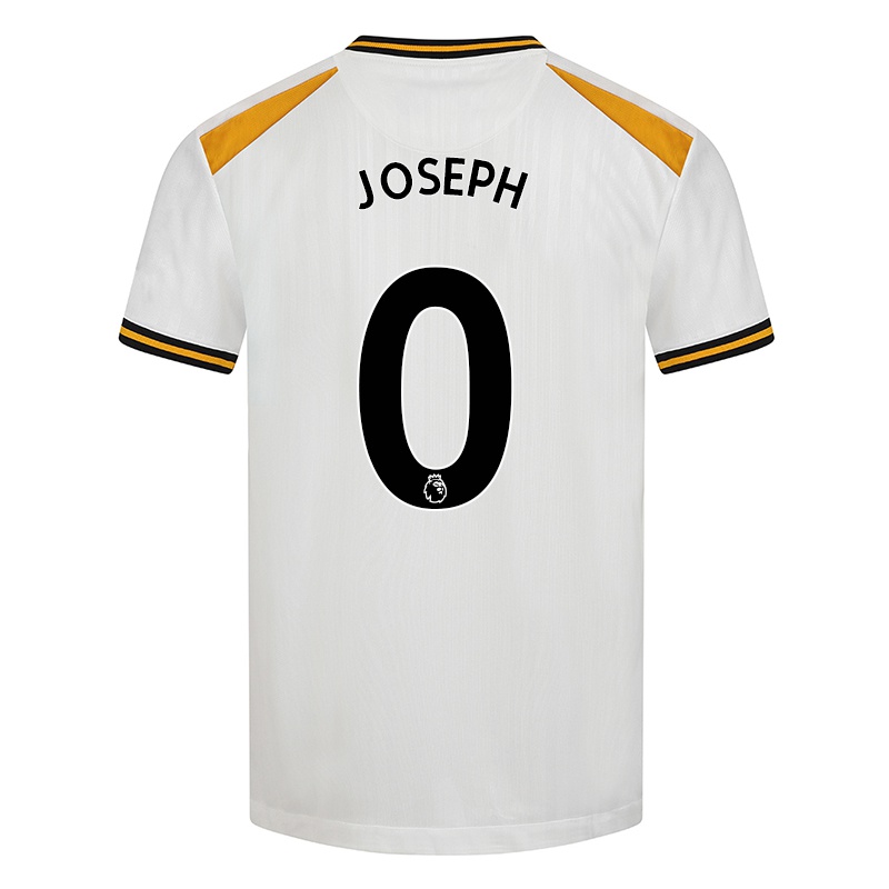 Gyermek Joseph Joseph #0 Fehér Sárga Számú Jersey 2021/22 Mez Póló Ing